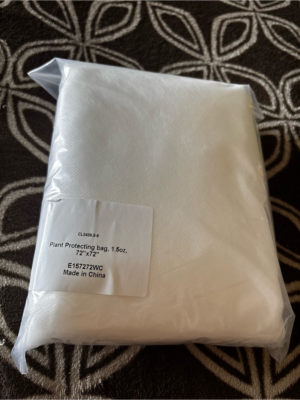 Plant Protecting Bag 72" x 72" - White